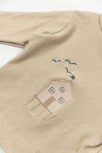 Maglia con ricamo Surf house