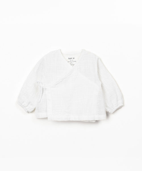 Blusa con apertura incrociata