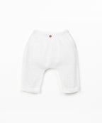 Pantaloni in tessuto con bottone decorativo in cocco