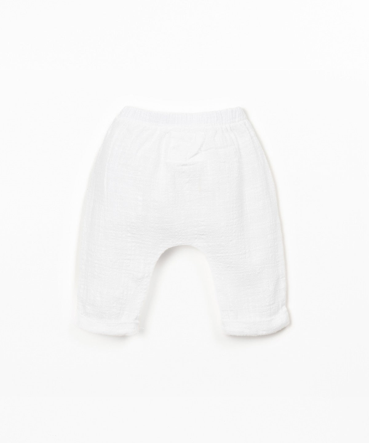 Pantaloni in tessuto con bottone decorativo in cocco