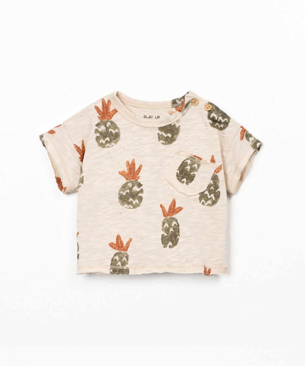 T-shirt con stampa di ananas