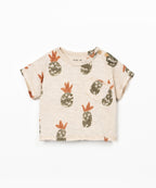 T-shirt con stampa di ananas