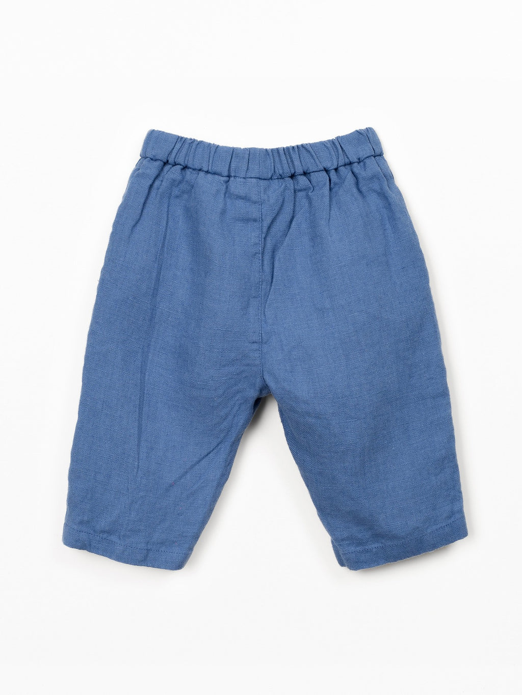 Pantaloni in lino con vita elastica