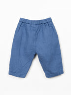 Pantaloni in lino con vita elastica