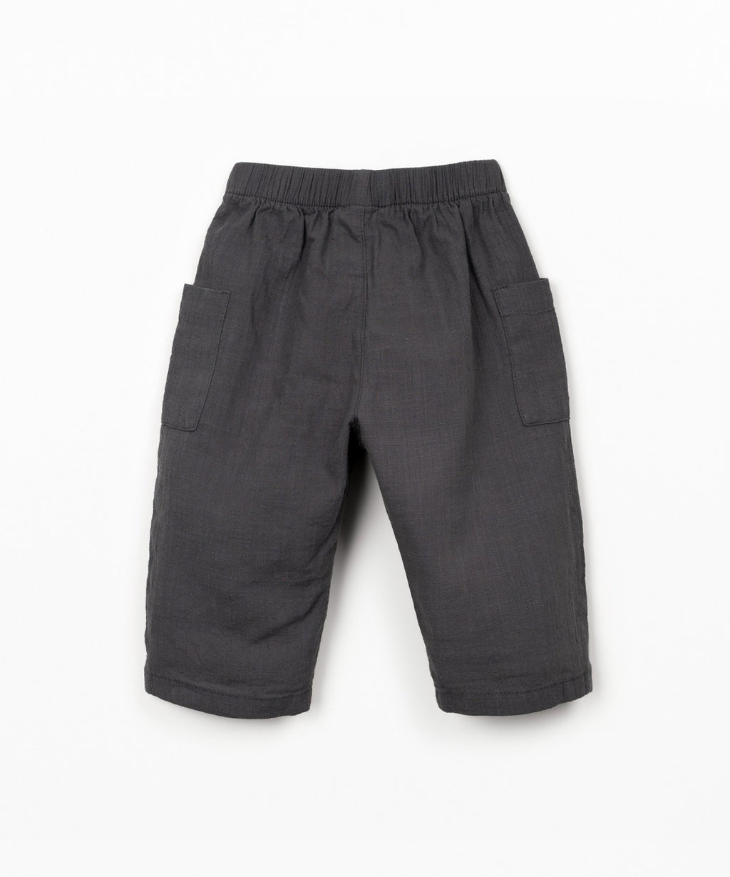 Pantaloni in tessuto con fibre naturali
