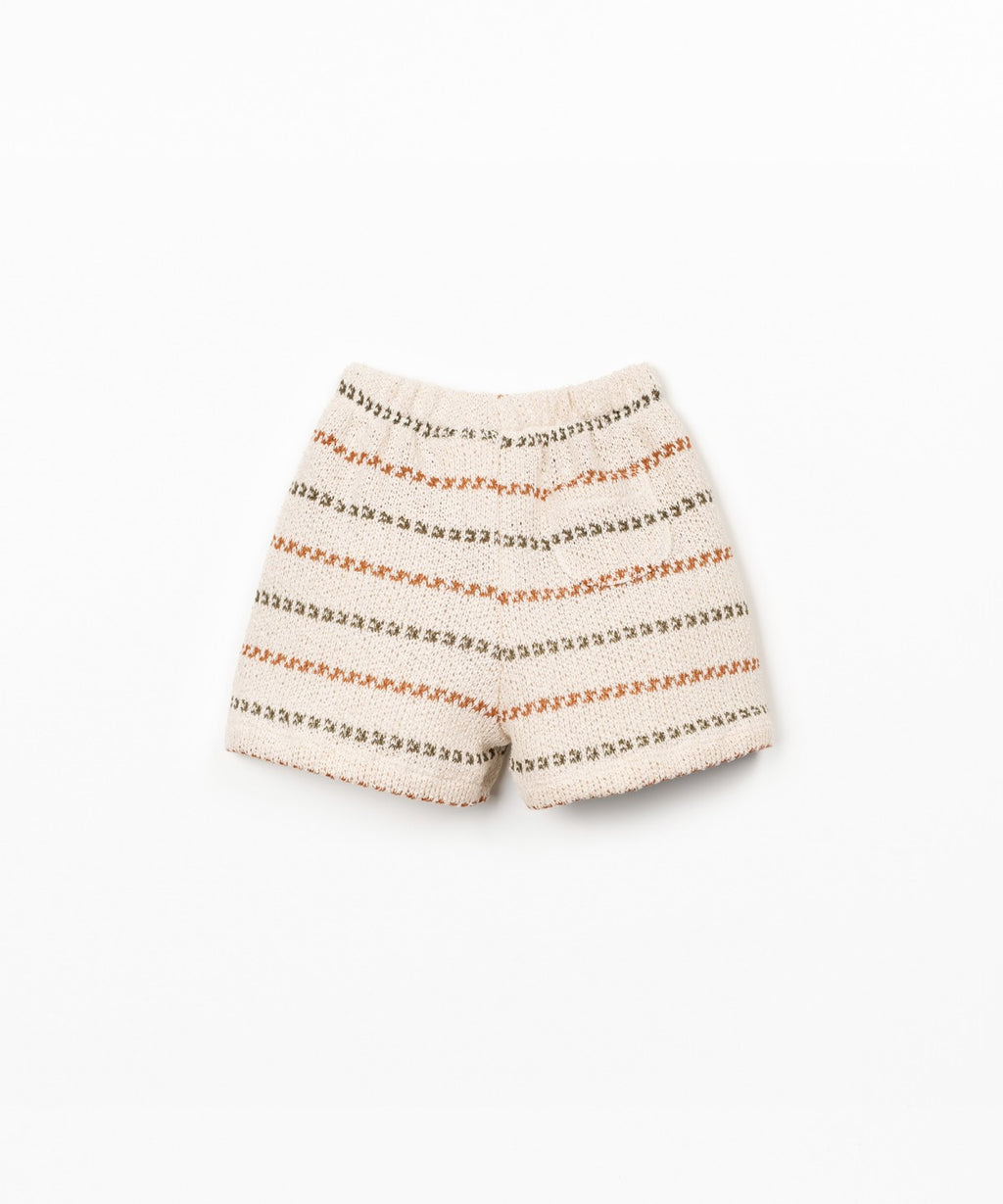 Pantaloncini in maglia con stampa a righe