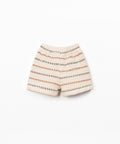 Pantaloncini in maglia con stampa a righe
