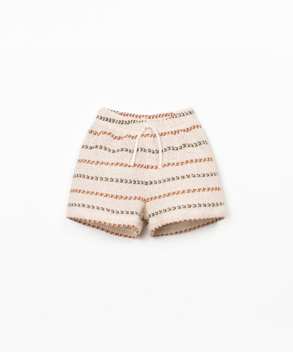 Pantaloncini in maglia con stampa a righe