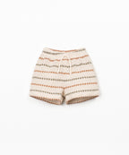 Pantaloncini in maglia con stampa a righe