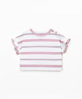T-shirt con apertura sulla spalla