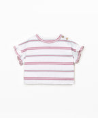 T-shirt con apertura sulla spalla