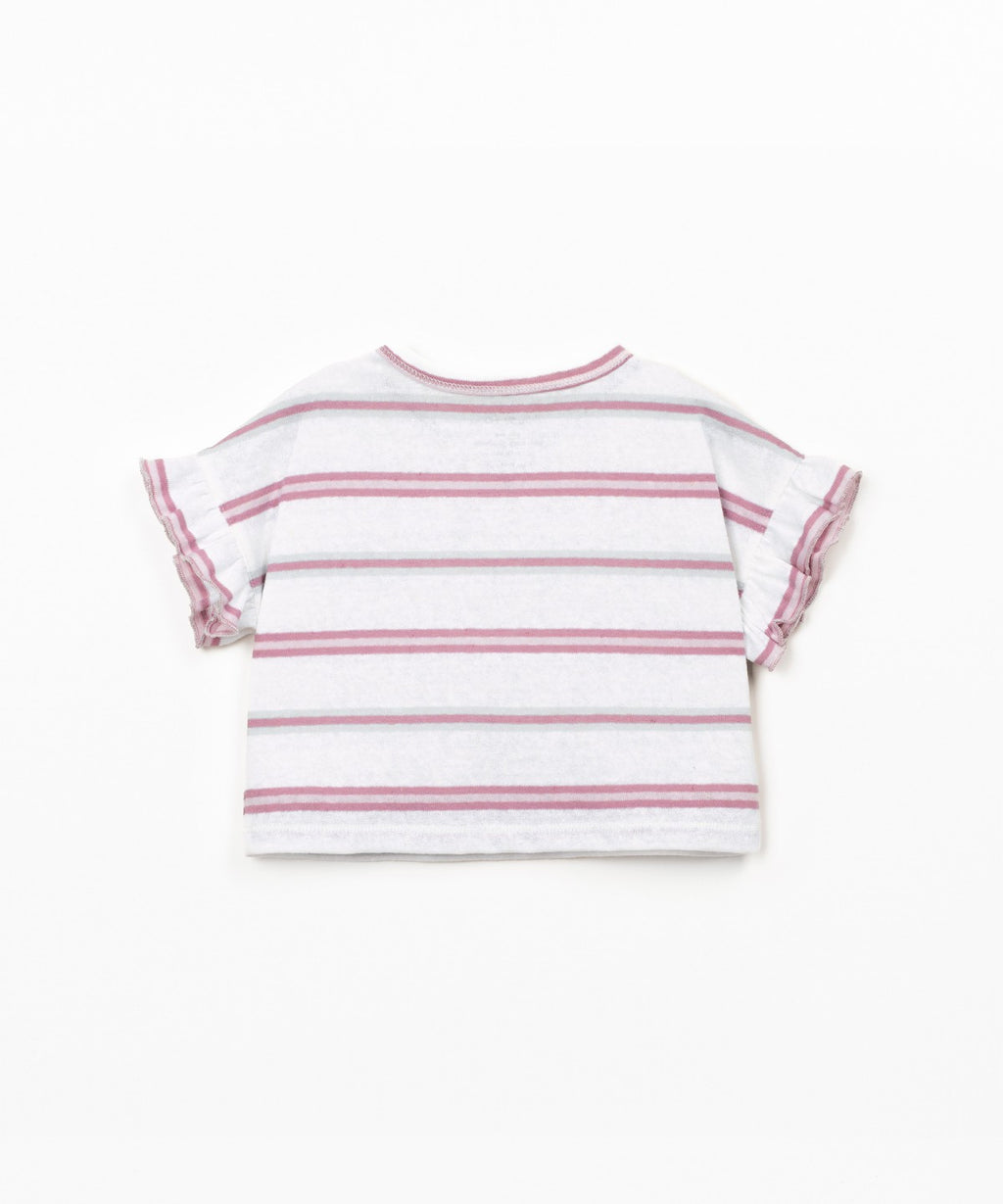 T-shirt con apertura sulla spalla