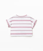 T-shirt con apertura sulla spalla