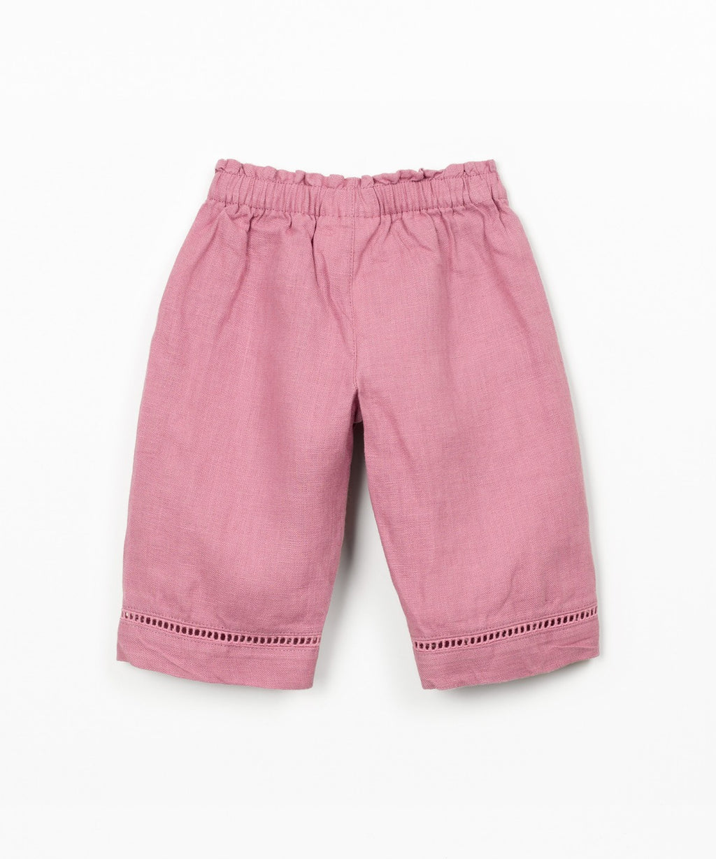 Pantaloni in tessuto di lino