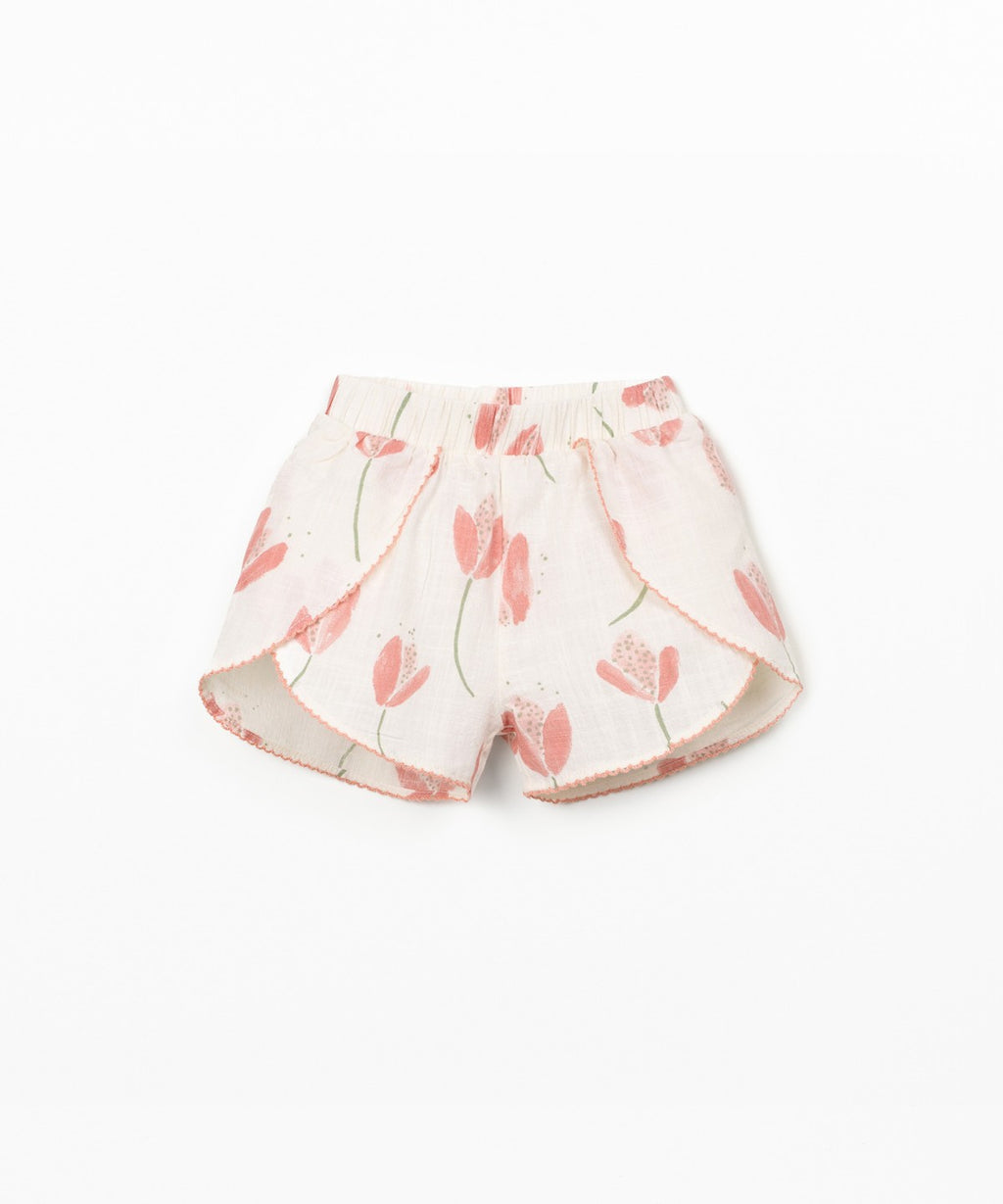Pantaloncini in cotone biologico con cintura elastica