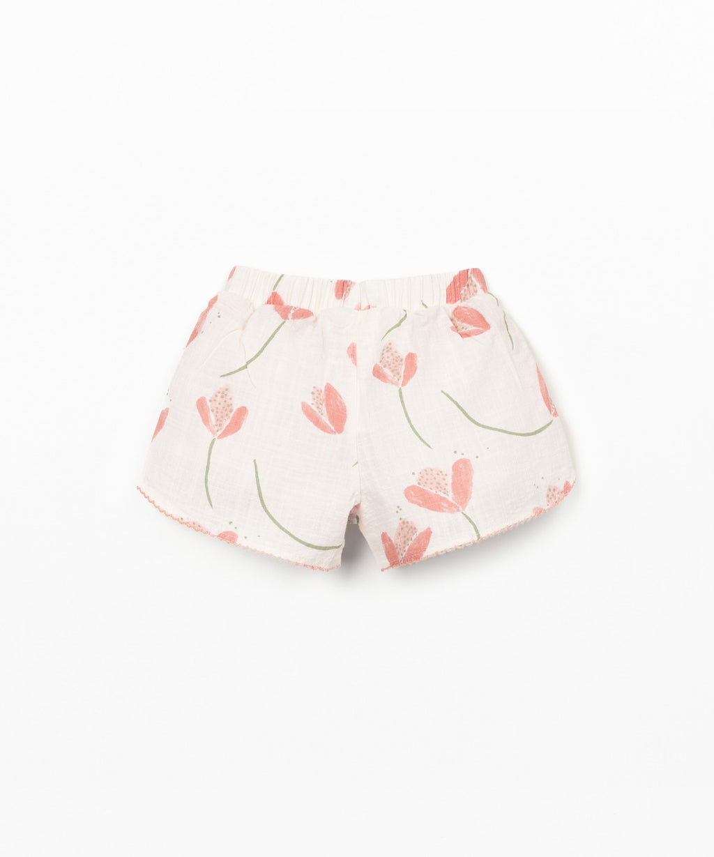 Pantaloncini in cotone biologico con cintura elastica