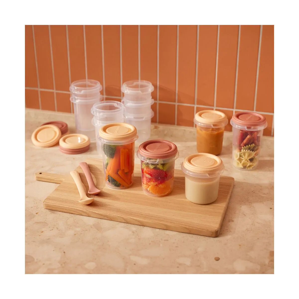 Contenitori set di 12 + 2 spoons