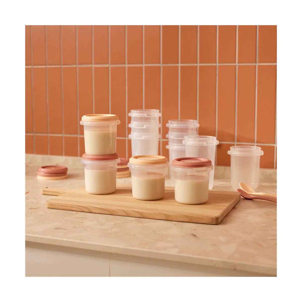 Contenitori set di 12 + 2 spoons