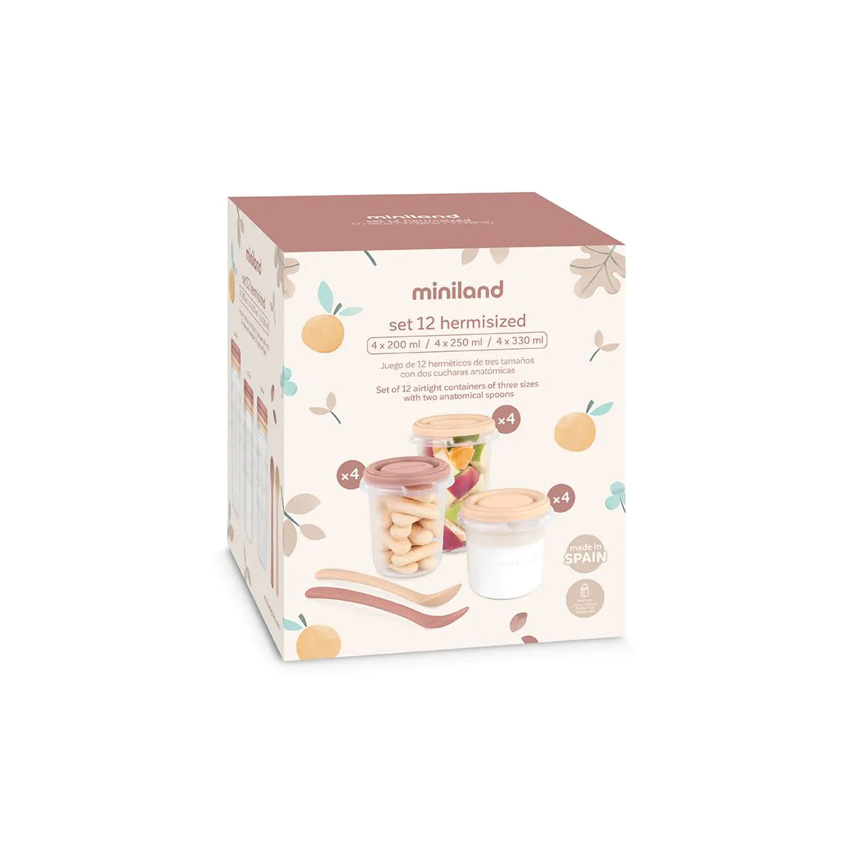 Contenitori set di 12 + 2 spoons