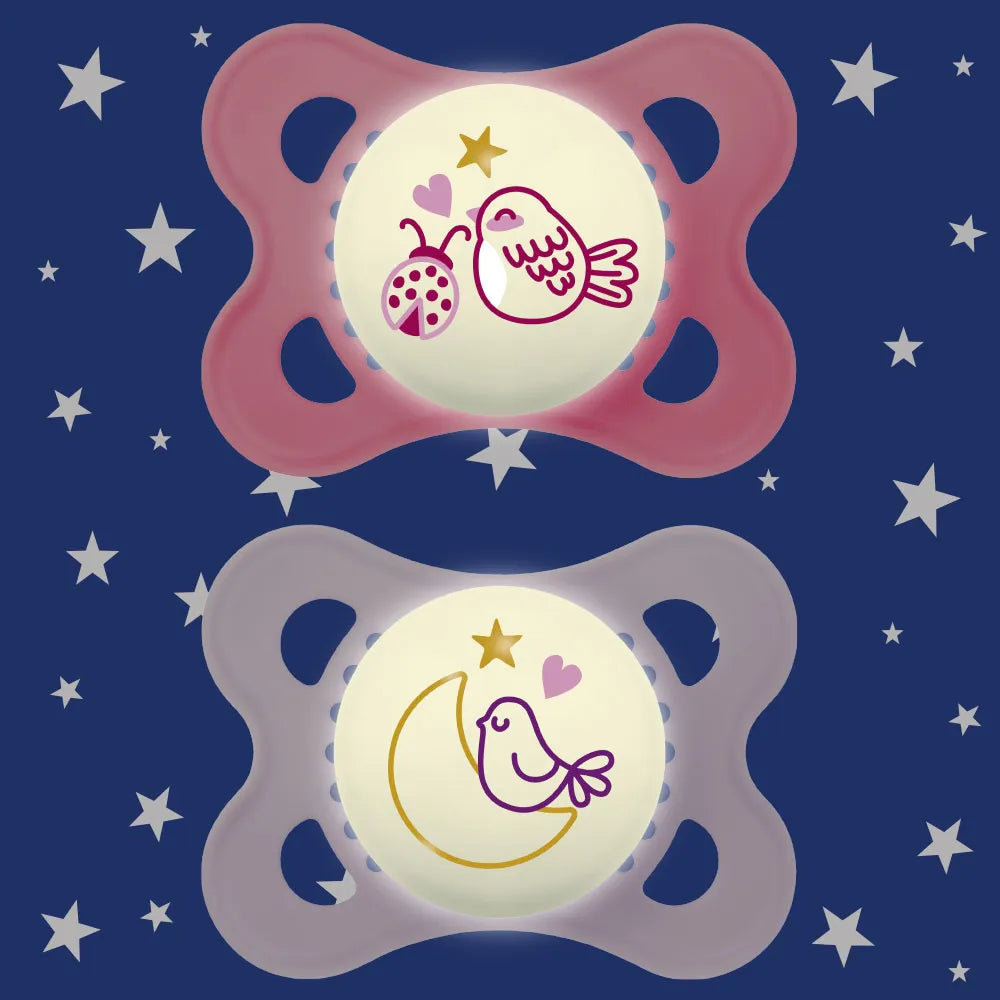 Original Night succhietto, 2-6 mesi, set da 2 -MAM