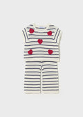Completo pantalone maglietta cuori