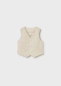 Gilet elegante in lino