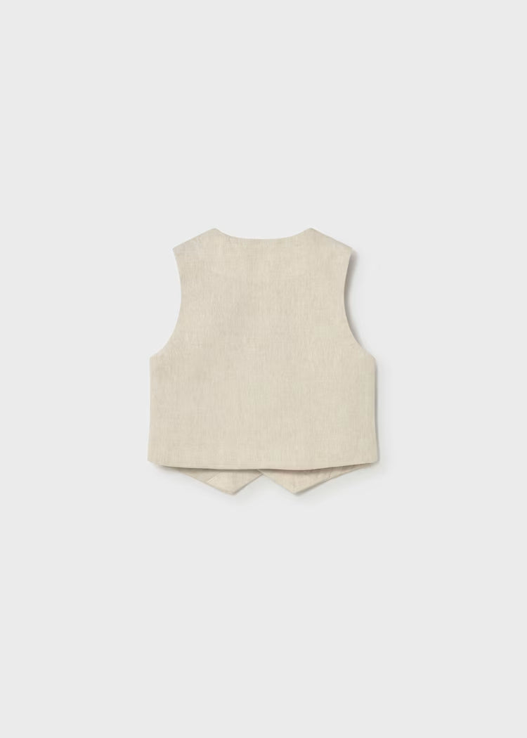 Gilet elegante in lino