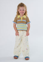 Jeans Fiori White