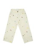 Jeans Fiori White