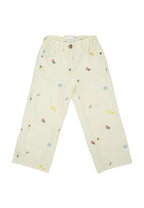 Jeans Fiori White