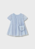 Vestito tulle con borsetta